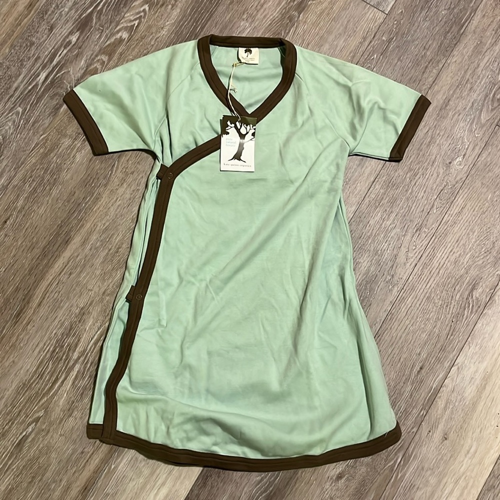 Organic cotton wrap dress